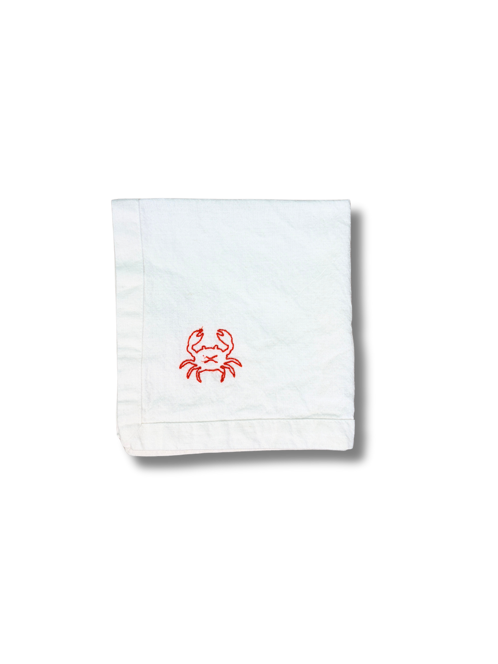 Crab Embroidered Napkins