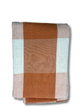 Orange and White Gingham Tablecloth