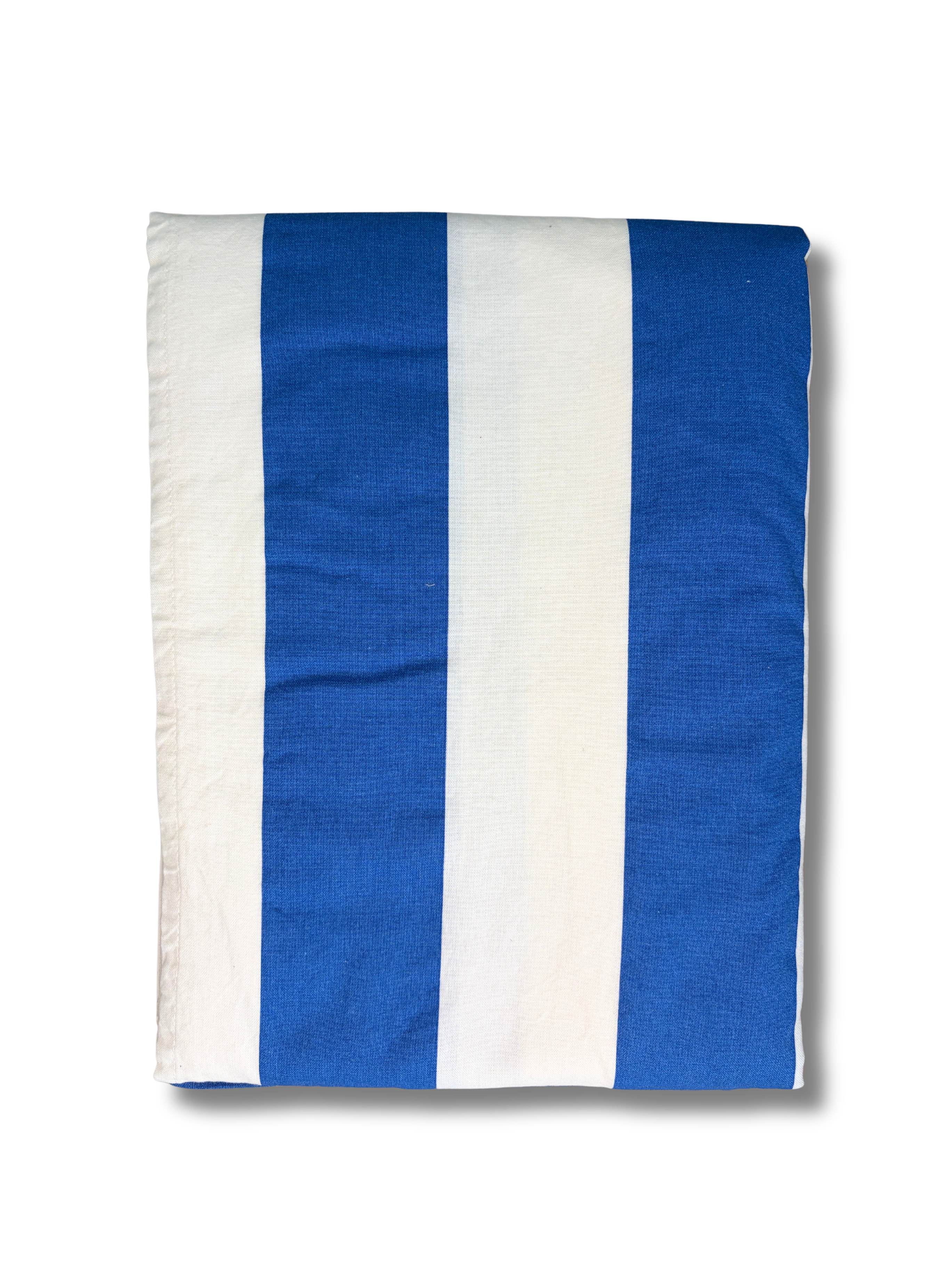 Blue and White Stripe Tablecloth