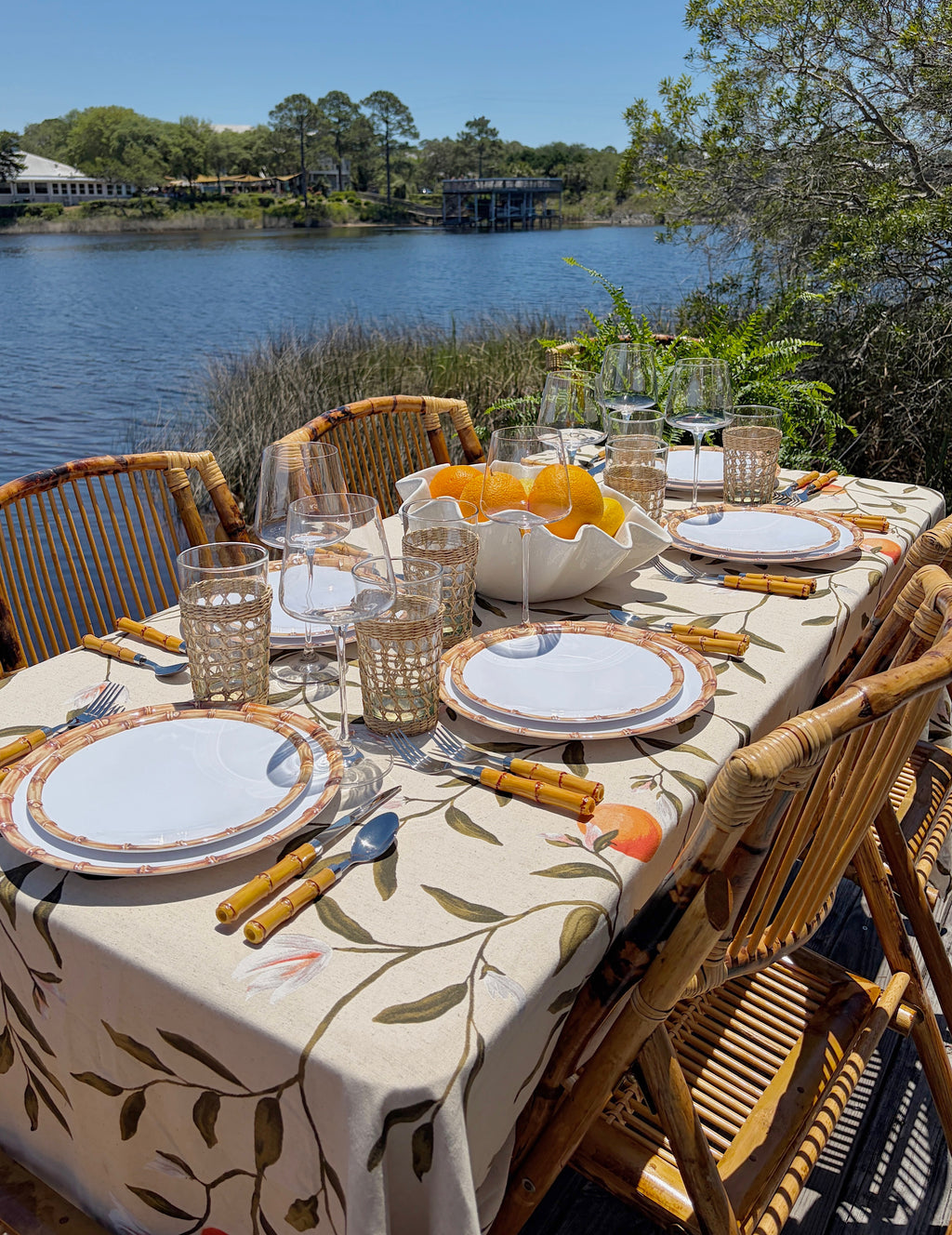 Orange Tree Tablecloth