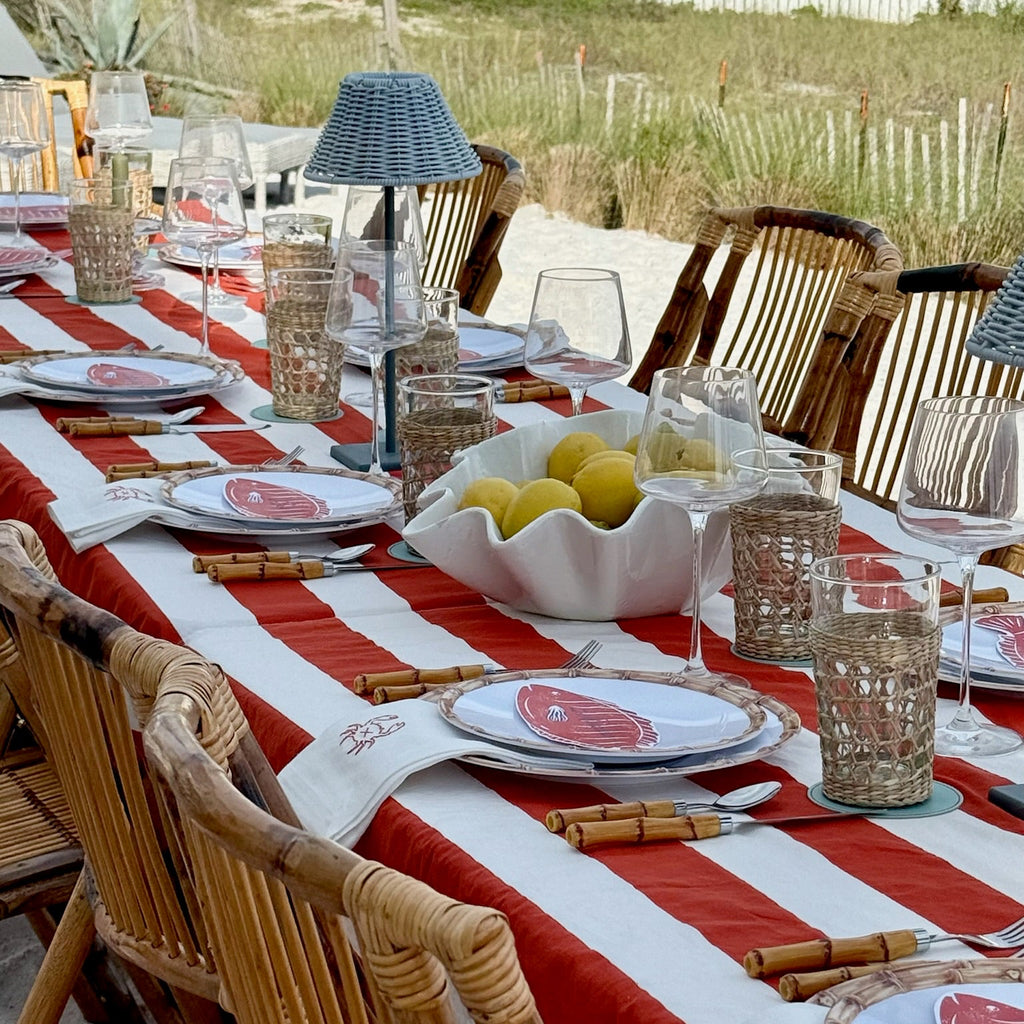 Crab Embroidered Napkins