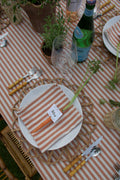 Orange and White Striped Napkins